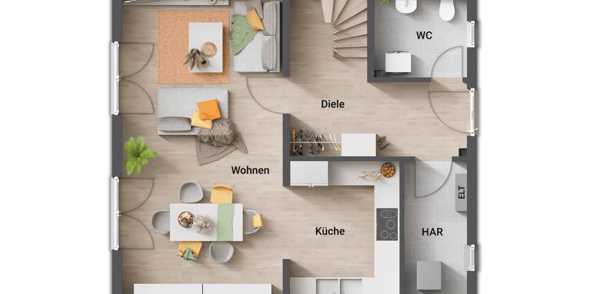 Einfamilienhaus Extertal Bösingfeld - 4 Zimmer, 114 m&sup2;, 272.350&euro; | Angebot:26807312