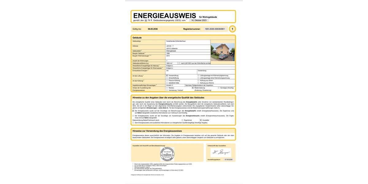Einfamilienhaus Lübbecke - 7 Zimmer, 150 m&sup2;, 359.000&euro; | Angebot:26415019