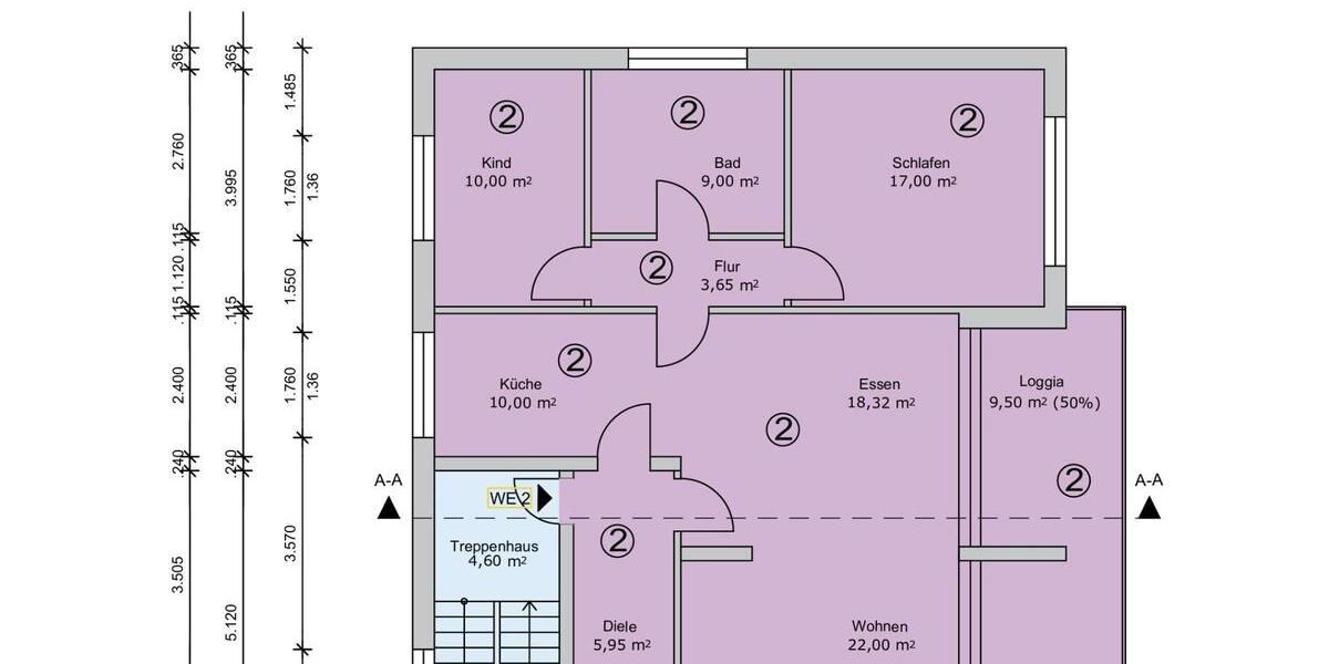 Etagenwohnung Rödinghausen - 3 Zimmer, 108 m&sup2;, 259.000&euro; | Angebot:25879618