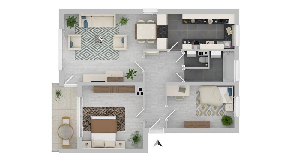 Erdgeschoßwohnung Lemgo - 3 Zimmer, 73 m&sup2;, 515&euro; | Angebot:25807041