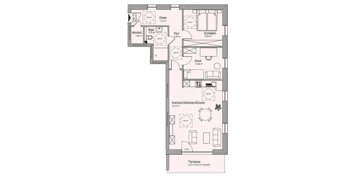 Etagenwohnung Bad Salzuflen-Werl-Aspe Werl-Aspe - 3 Zimmer, 80 m&sup2;, 315.000&euro; | Angebot:25702405