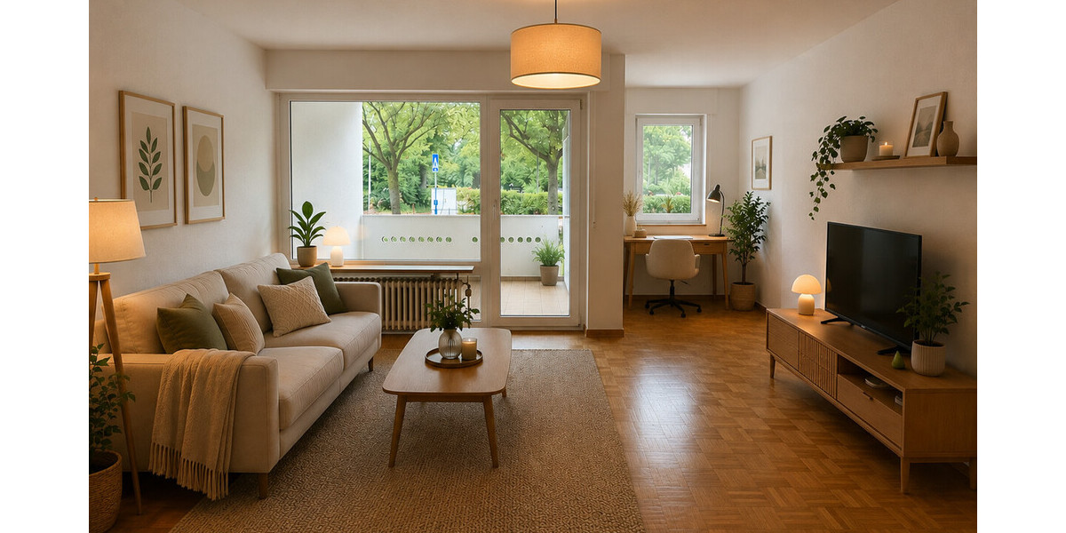 RESERVIERT! Zentral gelegene Erdgeschosswohnung mit Balkon, moderner Küche und renoviertem Bad - Erdgeschoßwohnung Lübbecke | Angebot:26975246