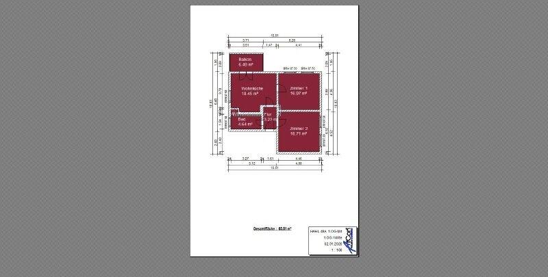 Etagenwohnung Minden Innenstadt - 2 Zimmer, 62 m&sup2;, 649&euro; | Angebot:25661413
