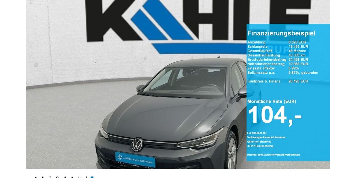 VW Golf 9.137 km 26.490 &euro; Stadthagen 31655