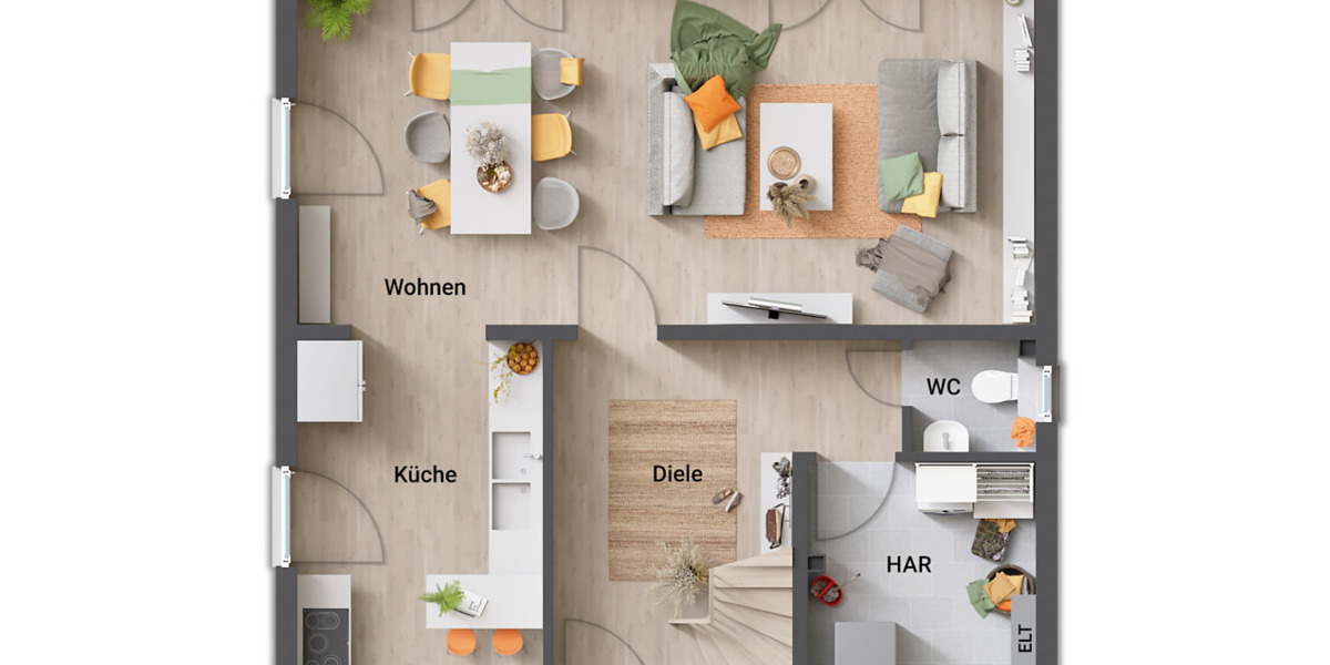 Mehrfamilienhaus, Wohnhaus Dörentrup Hillentrup - 4 Zimmer, 129 m&sup2;, 449.000&euro; | Angebot:25707008