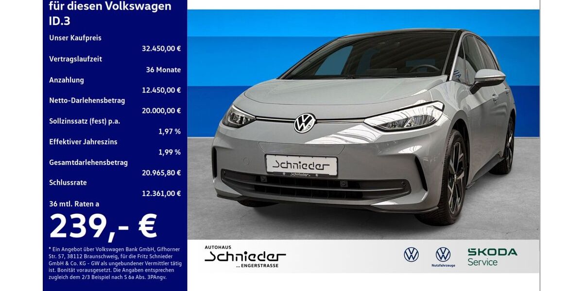 VW ID.3 20.551 km 32.450 &euro; Herford 32051