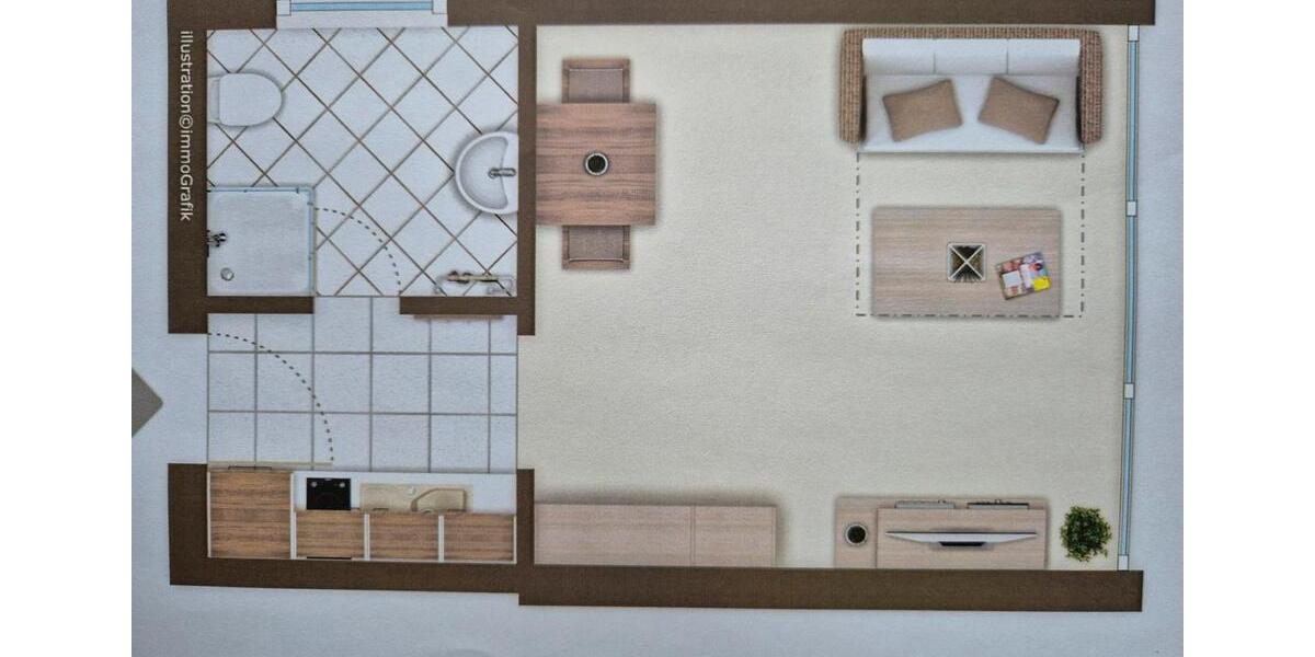 Etagenwohnung Bad Salzuflen - 1 Zimmer, 21 m&sup2;, 66.500&euro; | Angebot:25933787