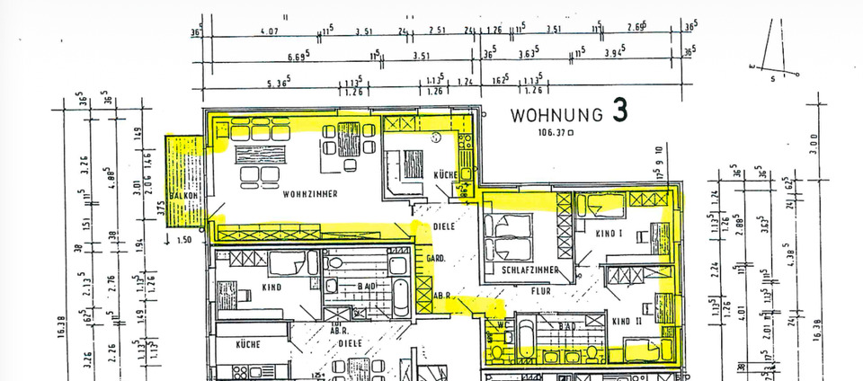 Erdgeschoßwohnung Bad Salzuflen Ehrsen-Breden - 4 Zimmer, 106 m&sup2;, 269.000&euro; | Angebot:25157076