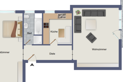 Wohnung Herford - 2 Zimmer, 70 m&sup2;, 179.000&euro; | Angebot:25219071