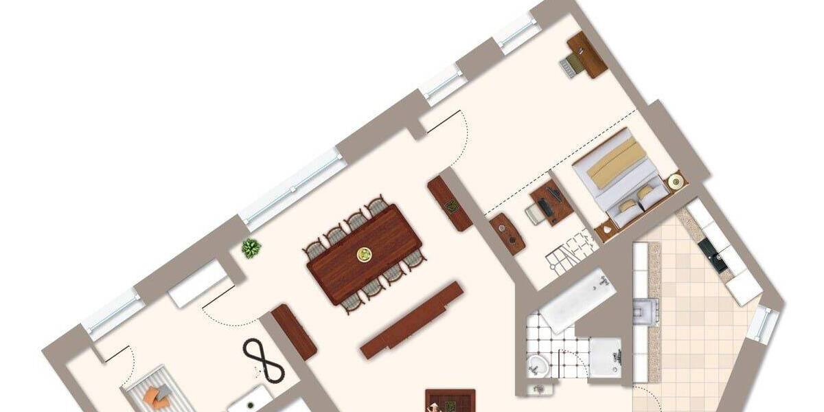Etagenwohnung Minden Innenstadt - 3 Zimmer, 76 m&sup2;, 165.000&euro; | Angebot:26930027