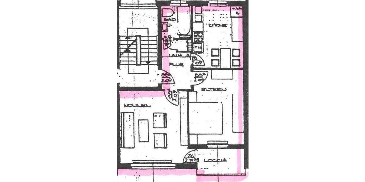 Etagenwohnung Hessisch Oldendorf - 2 Zimmer, 57 m&sup2;, 71.000&euro; | Angebot:25694590