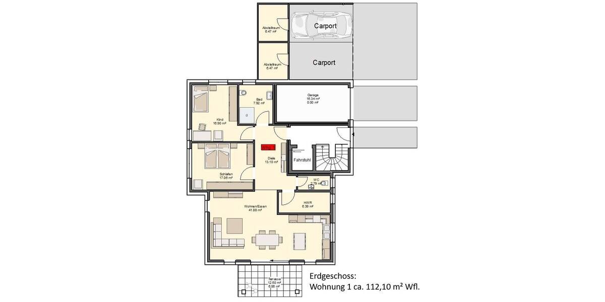 Etagenwohnung Herford Innenstadt - 3 Zimmer, 112 m&sup2;, 489.800&euro; | Angebot:26758991