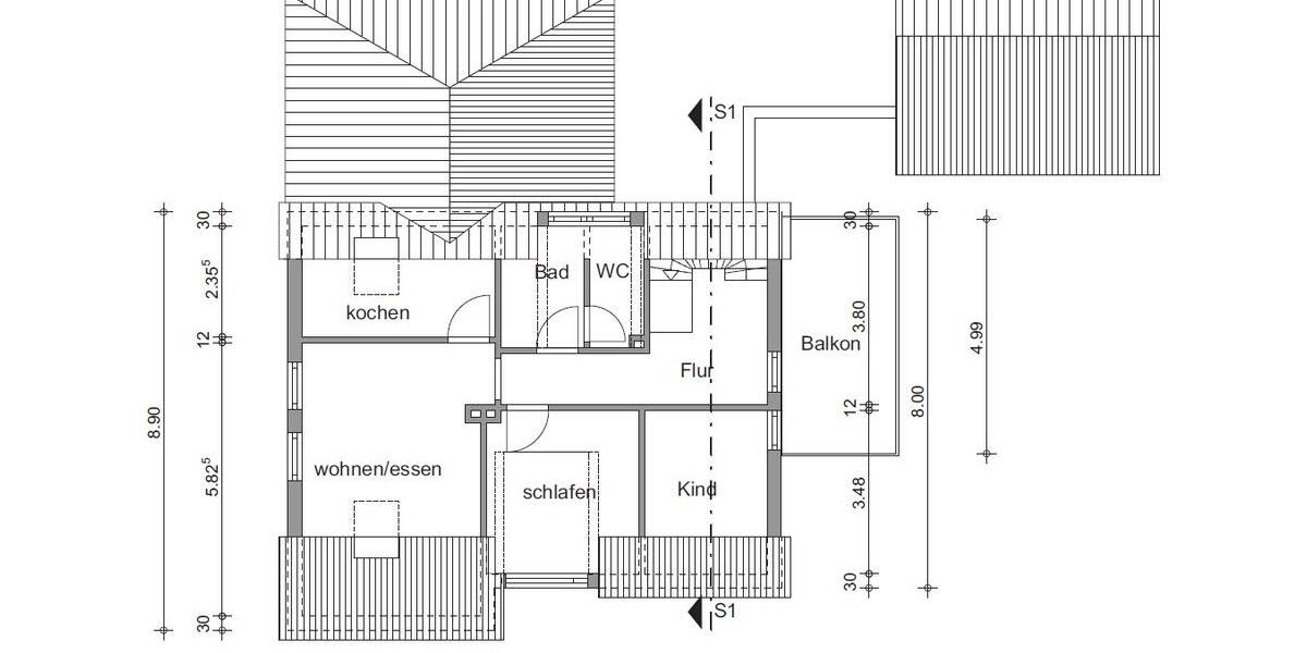 Etagenwohnung Minden Bölhorst - 3 Zimmer, 85 m&sup2;, 765&euro; | Angebot:26444173
