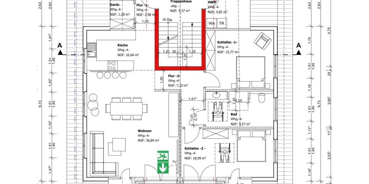 Etagenwohnung Bad Salzuflen Biemsen-Ahmsen - 3 Zimmer, 114 m&sup2;, 1.735&euro; | Angebot:25551510