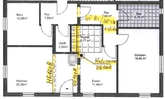 Erdgeschoßwohnung Hüllhorst - 3 Zimmer, 93 m&sup2;, 990&euro; | Angebot:26498557