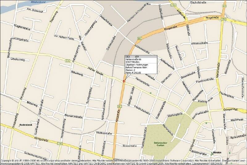 Etagenwohnung Minden Innenstadt - 2 Zimmer, 53 m&sup2;, 799&euro; | Angebot:26014805