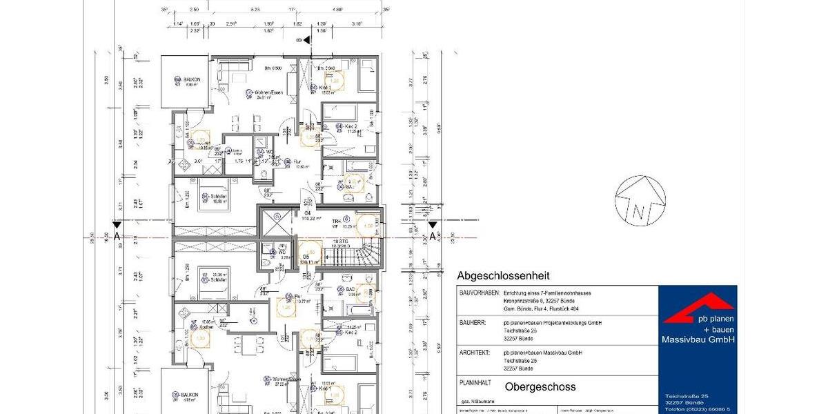 Etagenwohnung Bünde - 4 Zimmer, 116 m&sup2;, 1.400&euro; | Angebot:25840071