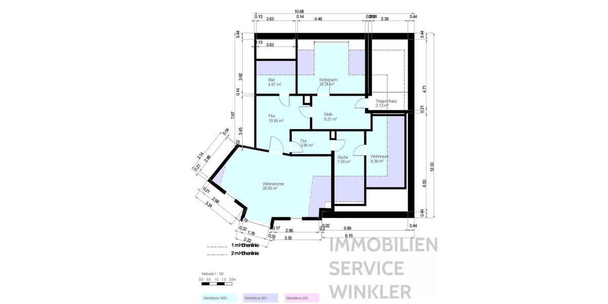 Dachgeschoßwohnung Lemgo - 2.5 Zimmer, 83 m&sup2;, 650&euro; | Angebot:25380347