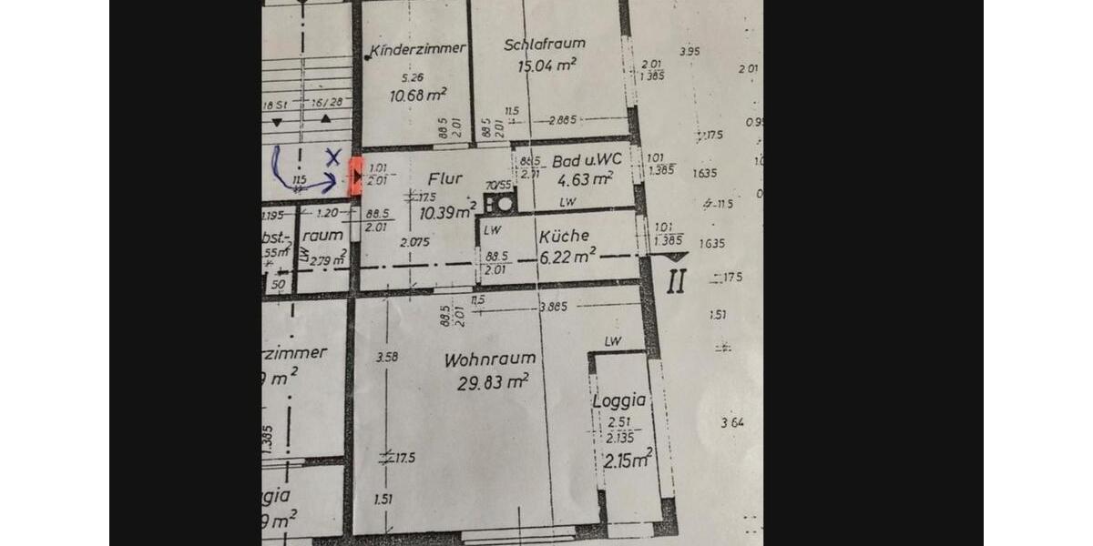 Hochparterre Minden Kuhlenkamp - 3 Zimmer, 81 m&sup2;, 685&euro; | Angebot:26515552